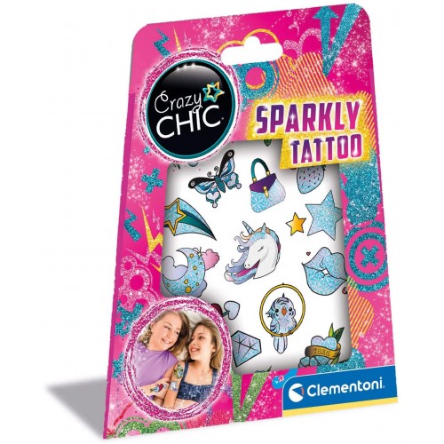 Clementoni Crazy Chic Светкави Тетоважи "SparklyTattoo" (6г+)